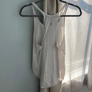 Lululemon - White Gray Tank - Size M